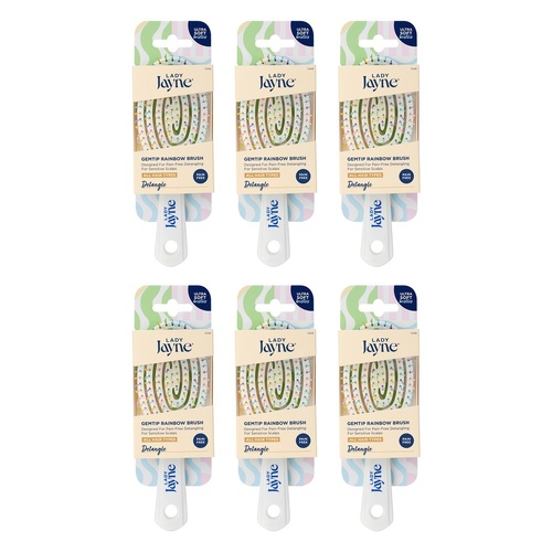 Lady Jayne Gemtip Rainbow Brush Pack of 6