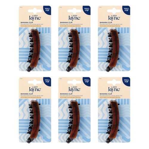 Lady Jayne Banana Clip Small x 3 Bundle of 6