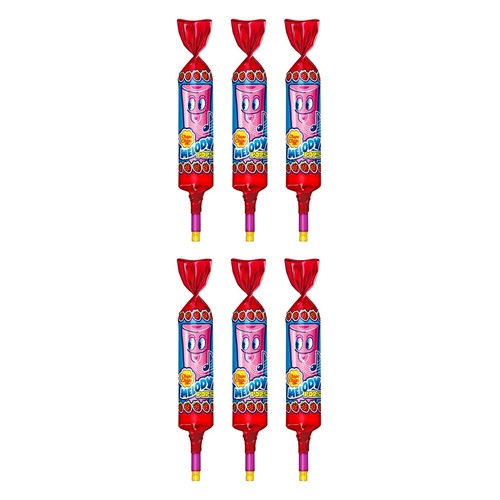 Chupa Chups Melody Pops Strawberry Lollipop 100g x 48 Bundle of 6