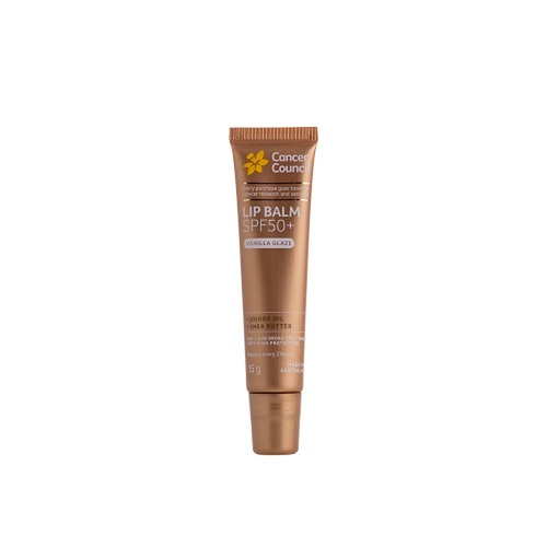 Cancer Council Lip Balm SPF50+ Vanilla Glaze 15g x 6