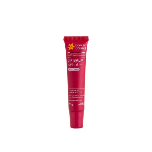 Cancer Council Lip Balm SPF50+ Berry Bliss 15g x 6