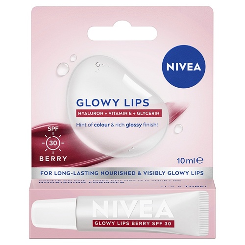 NIVEA Glowy Lips Berry Lip Balm SPF 30 10mL