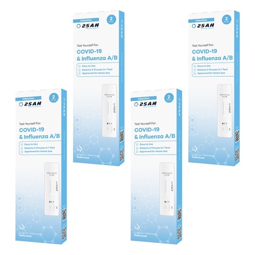 2San COVID-19 and Influenza A/B Test - 2P Pack of 4
