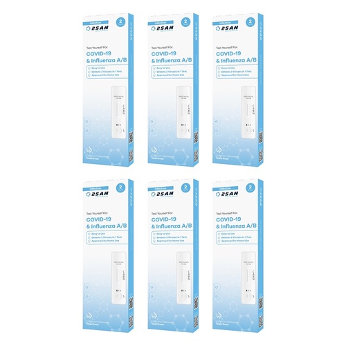 2San COVID-19 and Influenza A/B Test - 2P Pack of 6
