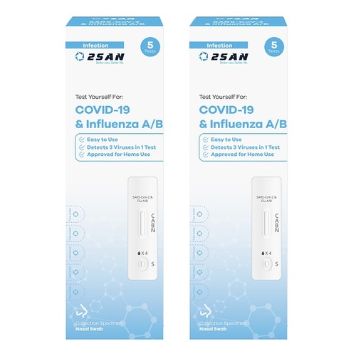 2San COVID-19 and Influenza A/B Test - 5P Pack of 2
