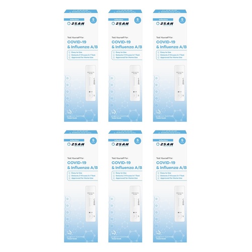 2San COVID-19 and Influenza A/B Test - 5P Pack of 6