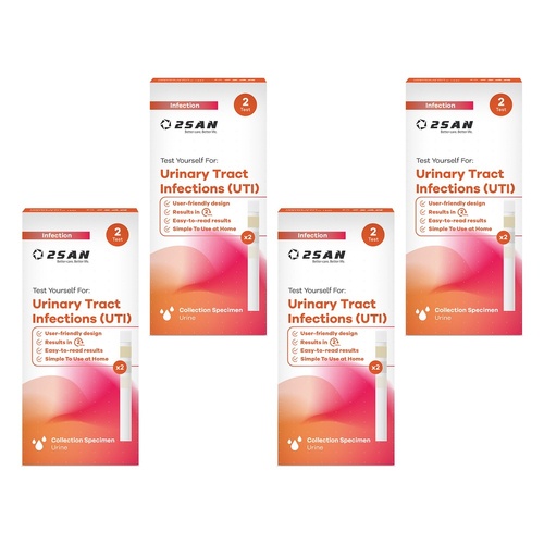 2San Urinary Tract Infection Test 2 Pack Bundle of 4