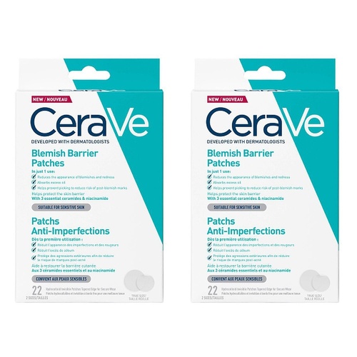 CeraVe Blemish Barrier Patches 22 Patches Pack of 2