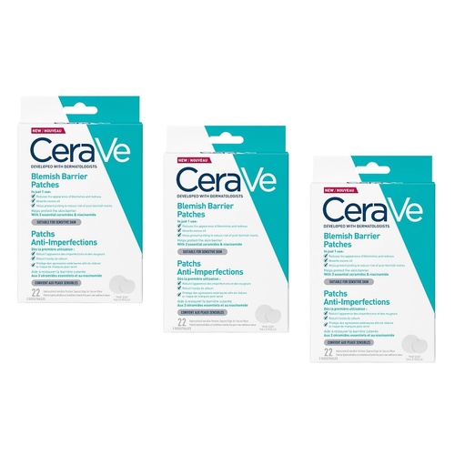 CeraVe Blemish Barrier Patches 22 Patches Pack of 3