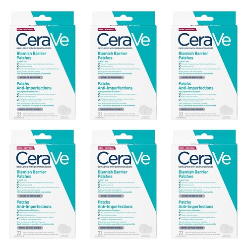 CeraVe Blemish Barrier Patches 22 Patches Pack of 6