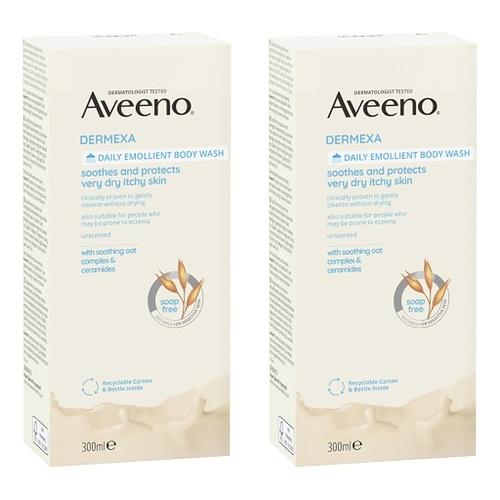 Aveeno Dermexa Body Wash 300mL Pack of 2