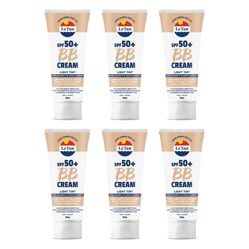 Le Tan BB Cream SPF 50+ Light 70mL Pack of 6