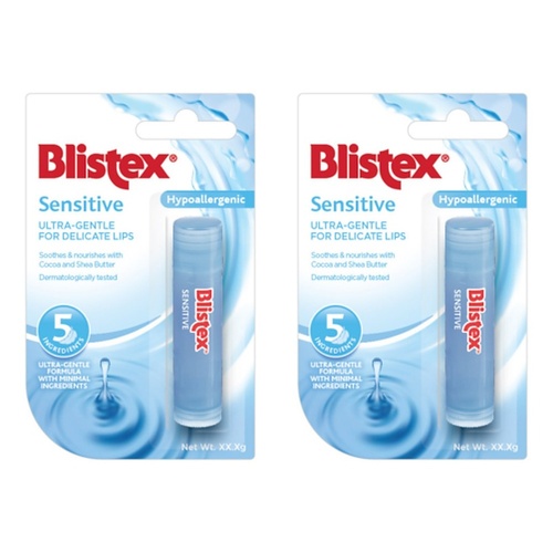 Blistex Sensitive Lip Balm 3.7g Pack of 2