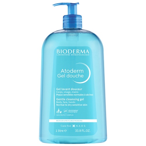Bioderma Atoderm Gel Douche Shower Gel Cleanser 1L