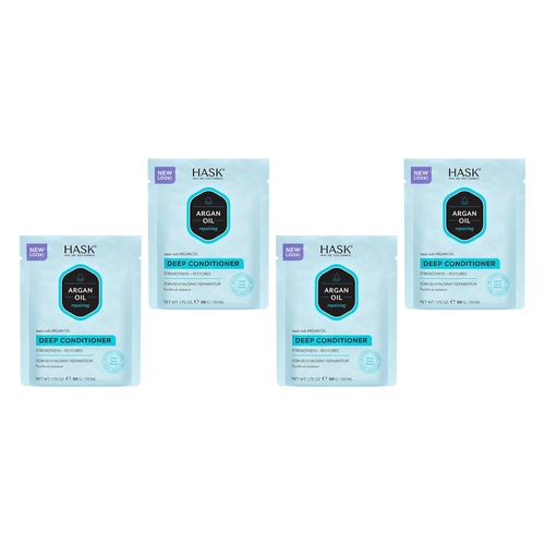 Hask Argan Oil Repairing Deep Conditioner 50g x 12 Bundle of 4