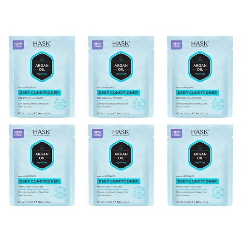 Hask Argan Oil Repairing Deep Conditioner 50g x 12 Bundle of 6