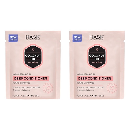 Hask Coconut Oil Nourishing Deep Conditioner 50g x 12 Bundle of 2