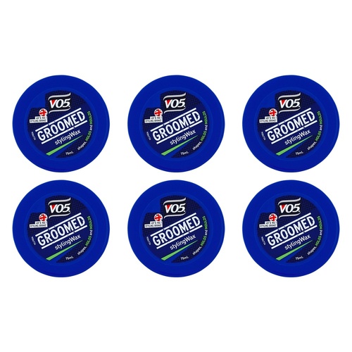 VO5 Extreme Style Groomed Styling Wax 75mL Pack of 6