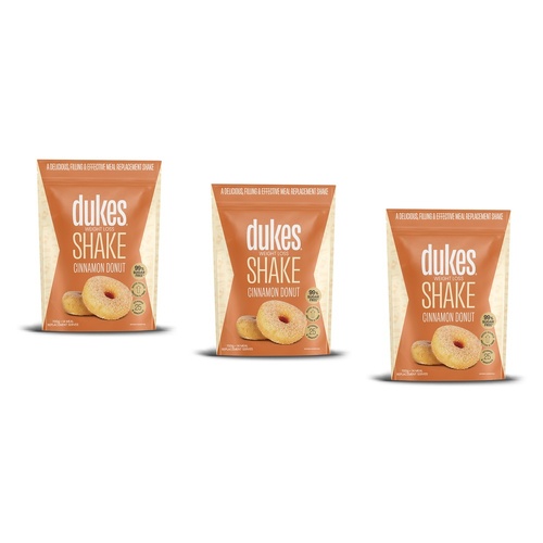 Dukes Weight Loss Shake Cinnamon Donut 700g Pack of 3