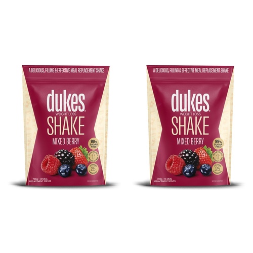 Dukes Weight Loss Shake Mixed Berry 700g Pack of 2