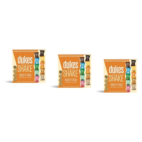 Dukes Weight Loss Shake Variety 10 x 50g Pack of 3