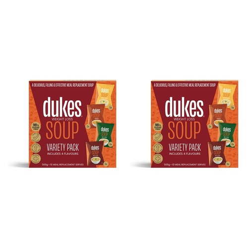 Dukes Weight Loss Soup Variety 10 x 50g Pack of 2