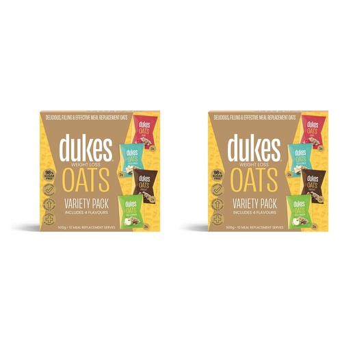 Dukes Weight Loss Oats Variety 10 x 50g Sachets Pack of 2