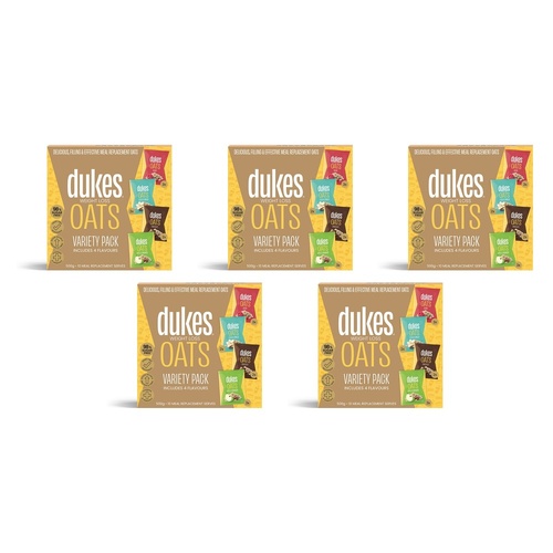 Dukes Weight Loss Oats Variety 10 x 50g Sachets Pack of 5