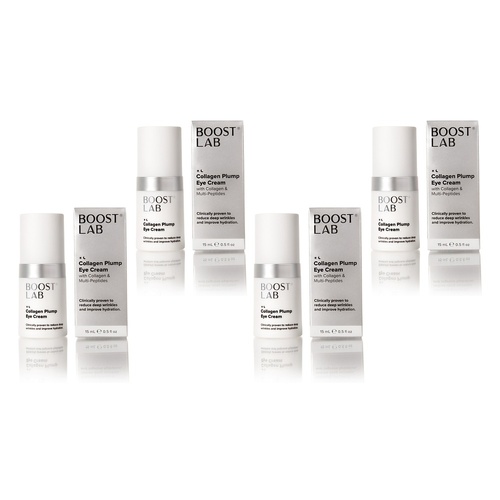 Boost Lab Collagen Plump Eye Cream 15mL Pack of 4