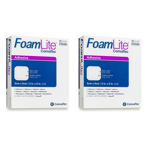 Aquacel Foam Lite Sterile Dressing 5cm x 5cm Pack of 2