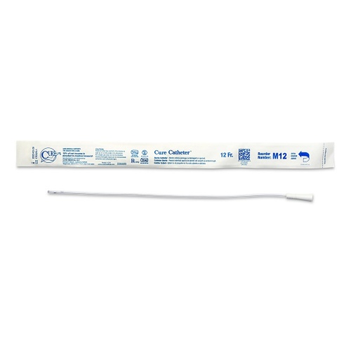 Cure Medical Catheter Male Uncoated 16 Straight Tip 12