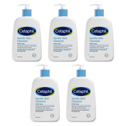 Cetaphil Gentle Skin Cleanser 473mL Pack of 5