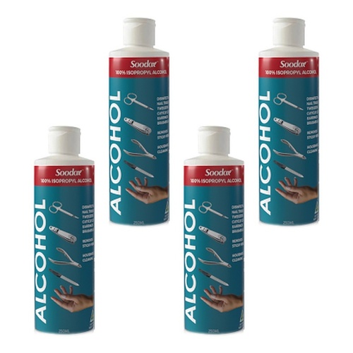 Soodox Isopropyl Alcohol 250mL Pack of 4