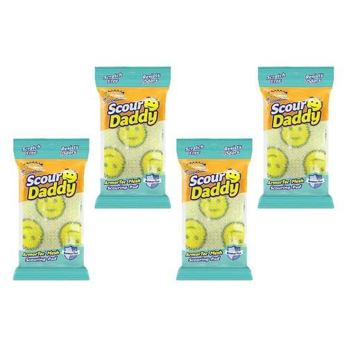 Scrub Daddy Essentials Scour Daddy Pack of 4