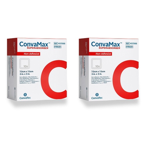 Convamax Superabs Non Adhesive Dressing 7.5cm x 7.5cm Pack of 2