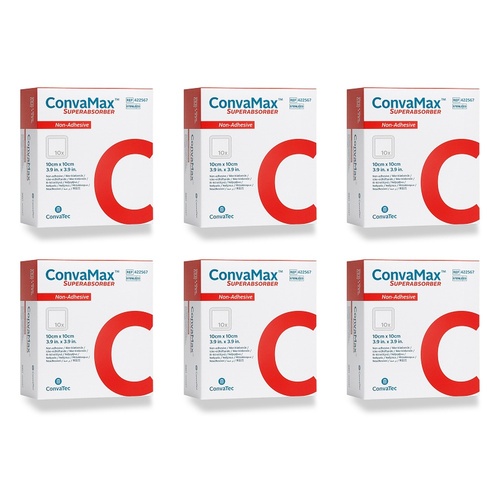 Convamax Superabs 10cmx10cm Non-Adhesive Dressing Pack of 6