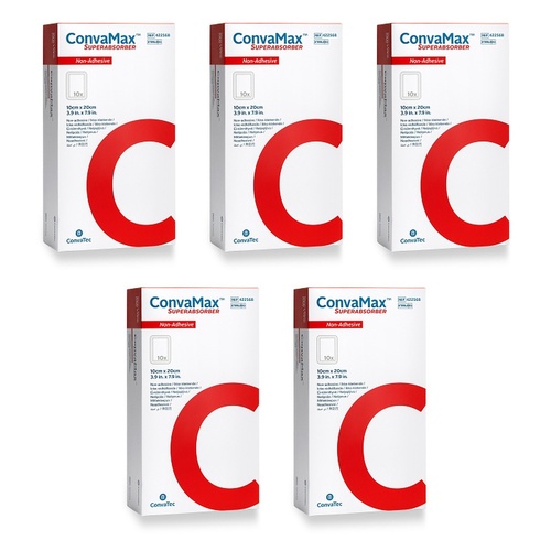 Convamax Superabs 10cmx20cm Non-Adhesive Dressing Pack of 5