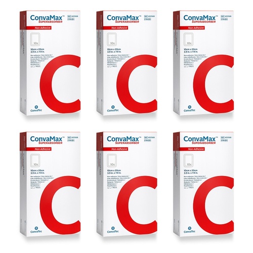 Convamax Superabs 10cmx20cm Non-Adhesive Dressing Pack of 6