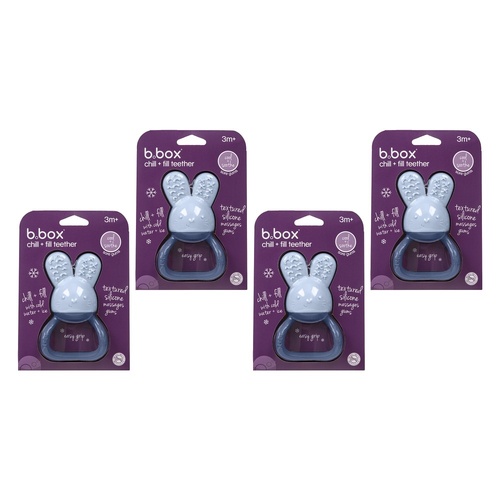 B.box Chill + Fill Teether - Lullaby Blue Pack of 4
