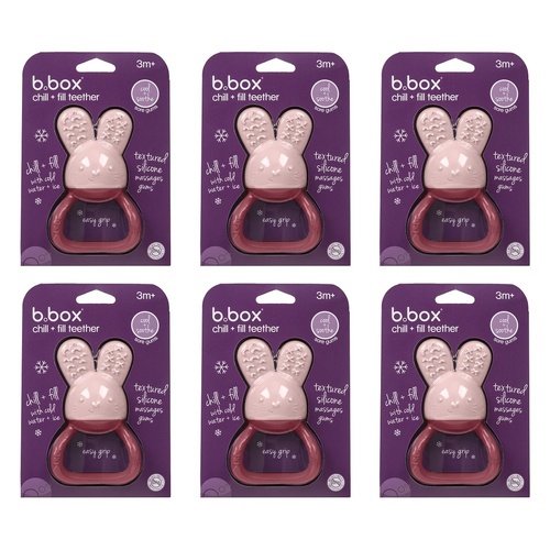 B.box Chill + Fill Teether - Blush Pack of 6