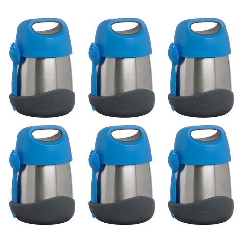 B.Box Insulated Food Jar Blue Slate 335mL Pack of 6