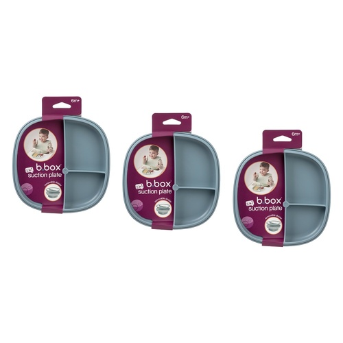 B.Box 2 in 1 Divider Suction Plate Ocean Pack of 3