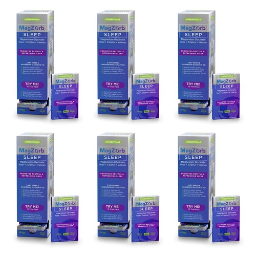 Magzorb Sleep Capsules 10 Pack x 24 Bundle of 6