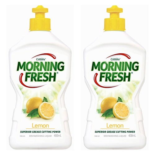Morning Fresh Lemon Dishwashing Liquid 400mL x 12 Bundle of 2