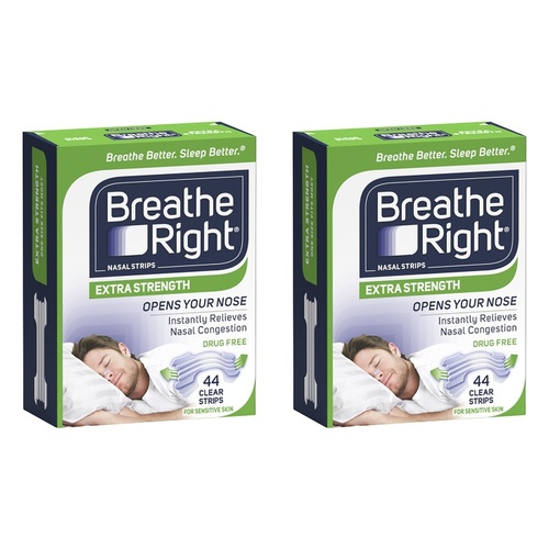 Breathe Right Nasal Strips Extra Strength 44 Strips Pack of 2