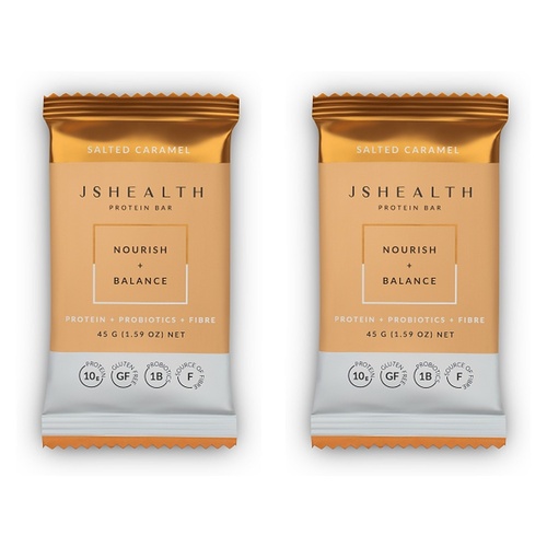 JSHealth Protein Bar Salted Caramel 45g x 12 Bundle of 2