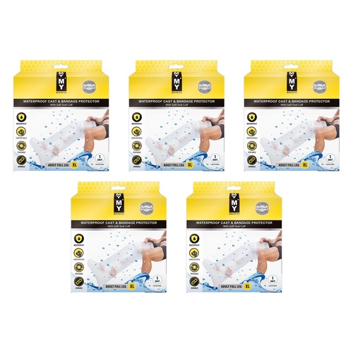 My Waterproof Cast Protect Adult Full Leg XL Pack of 5