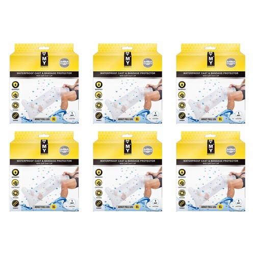 My Waterproof Cast Protect Adult Full Leg XL Pack of 6