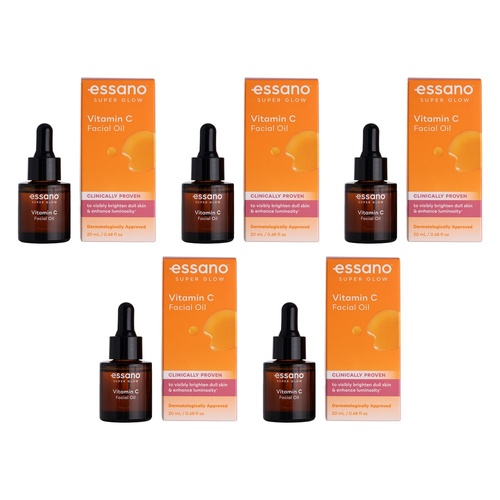 Essano Super Glow Face Oil 20mL Pack of 5