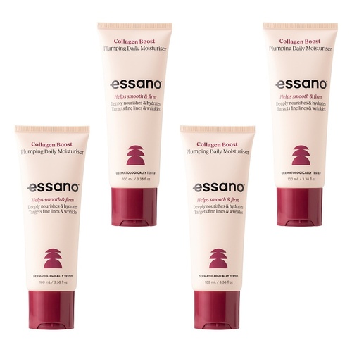 Essano Collagen Boost Plumping Daily Moisturiser 100mL Pack of 4